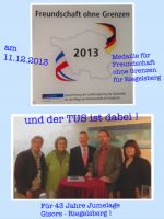 Medaille Freundschaft ohne Grenzen